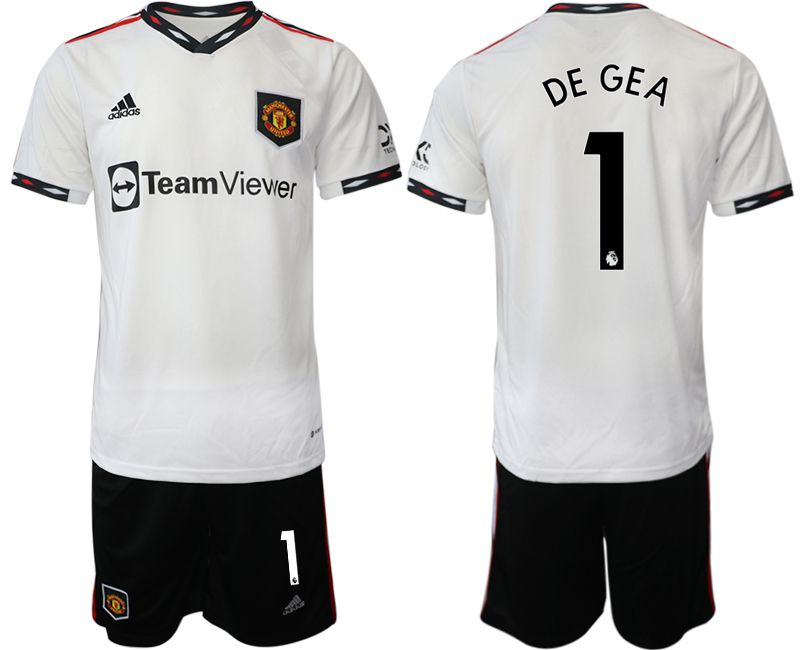 Men 2022-2023 Club Manchester United away white #1 Soccer Jersey